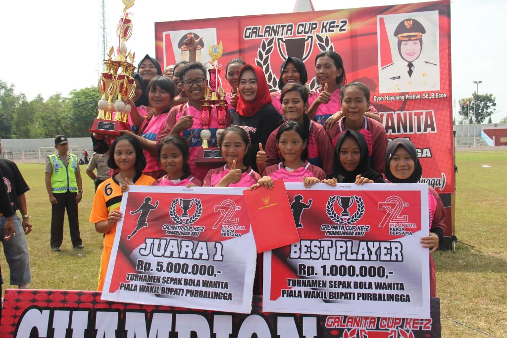 SMA N 1 Karangreja Juara Galanita Cup Piala Wakil Bupati 2017