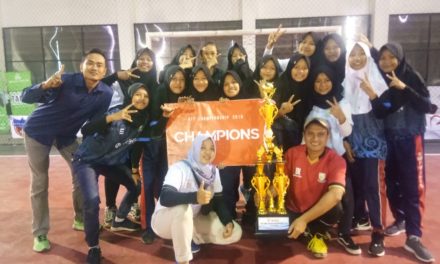 Tim Futsal Putri SMPN 3 Purbalingga Juara 1 AFP Jateng Championship 2019