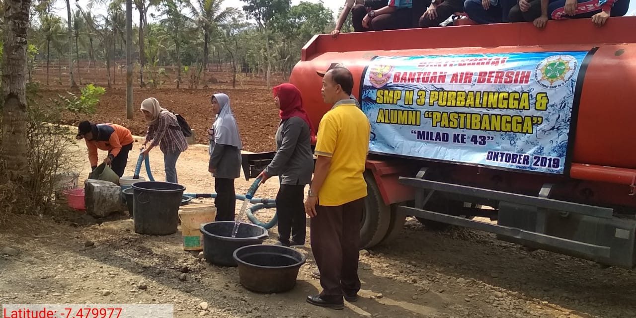 “Matur Nuwun SMP 3 Purbalingga, Kami Bisa Minum Air Bersih”