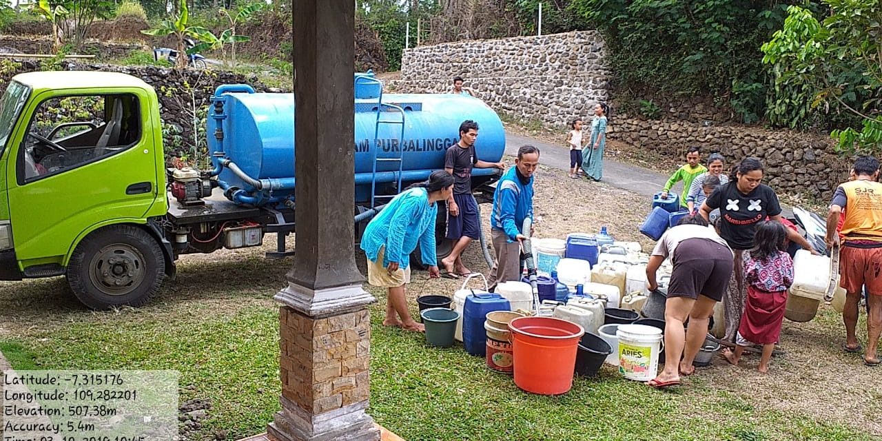 101 Hari, BPBD Purbalingga Distribusi Air Bersih ke 92 Desa