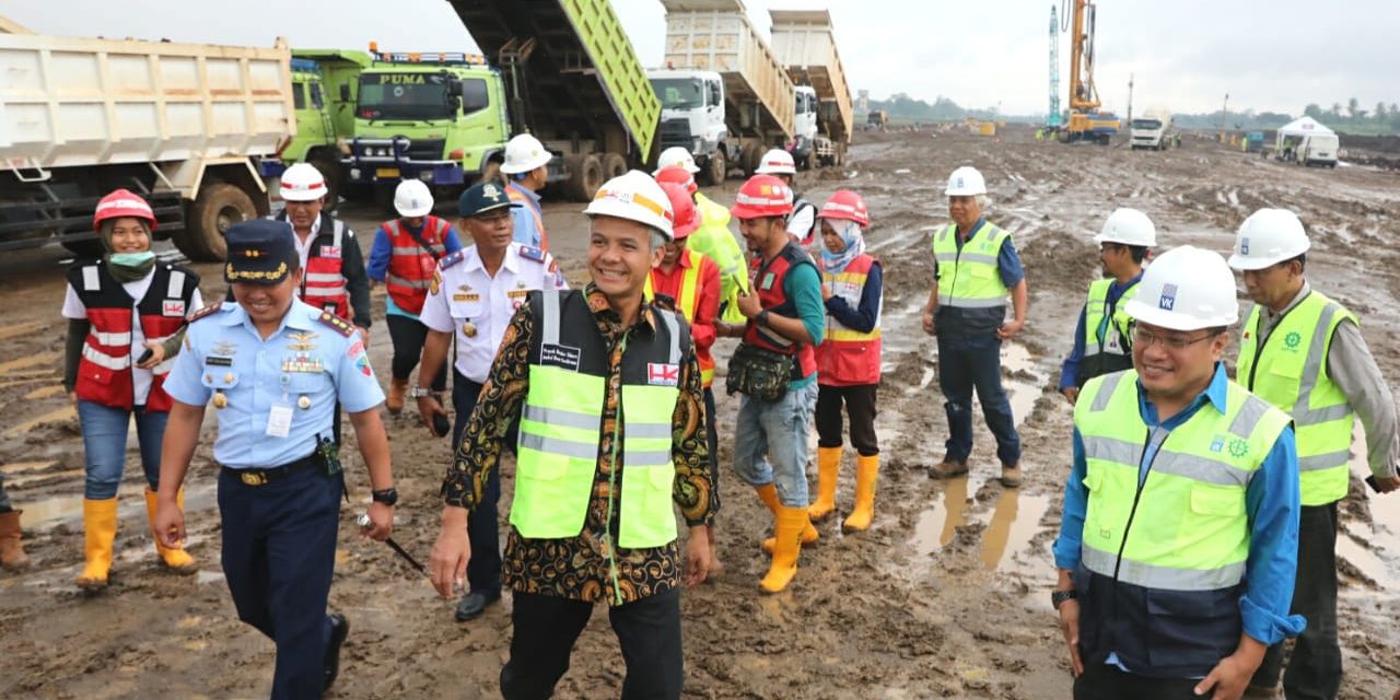 Gubernur Ganjar Monitoring Pembangunan Bandara JB Soedirman