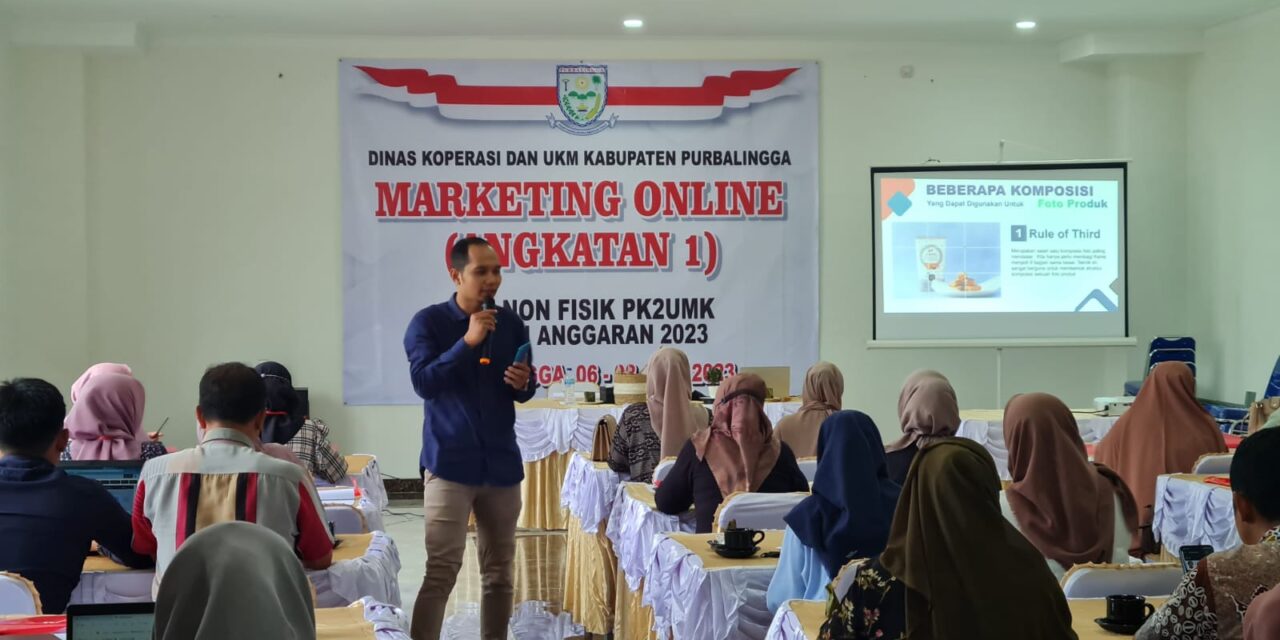 DinkopUKM Purbalingga Dorong Pertumbuhan Ekonomi Lokal Melalui Pelatihan Marketing Online