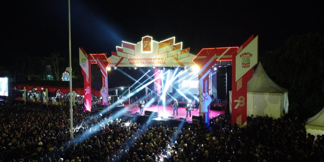 Penampilan Guyon Waton dalam Konser Kemerdekaan HUT Ke-78 RI Sukses Hibur Ribuan Masyarakat Purbalingga