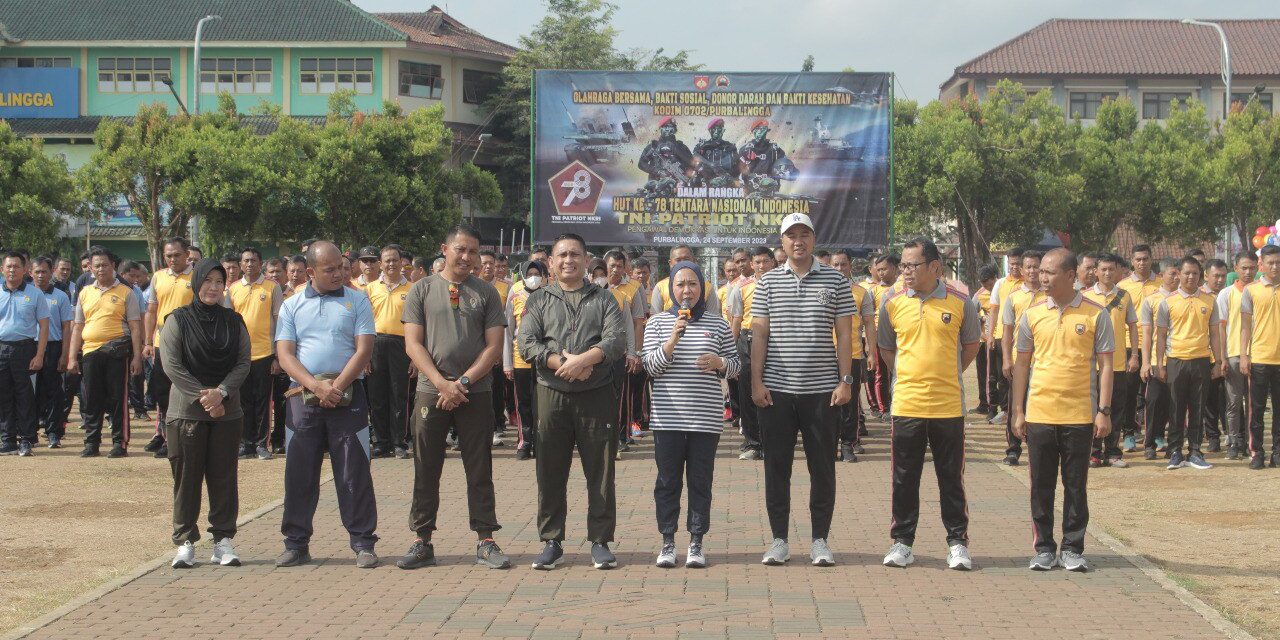 Olahraga Bersama HUT TNI, Bupati : TNI Selalu di Hati Masyarakat