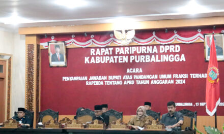 Jawaban Eksekutif Atas Pandangan Umum Fraksi Terhadap Raperda APBD Kabupaten Purbalingga Tahun Anggaran 2024