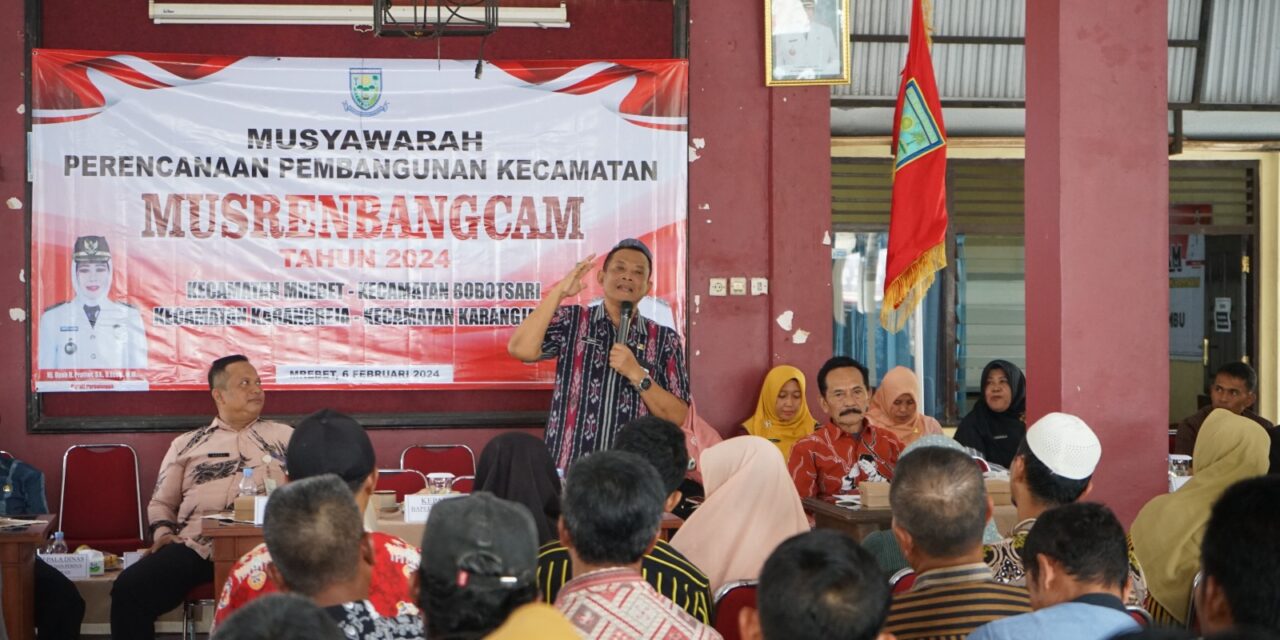 Musrenbangcam RKPD, Kecamatan Mrebet Usulkan Pembangunan Jembatan Penghubung Desa Sindang ke Desa Banjaran