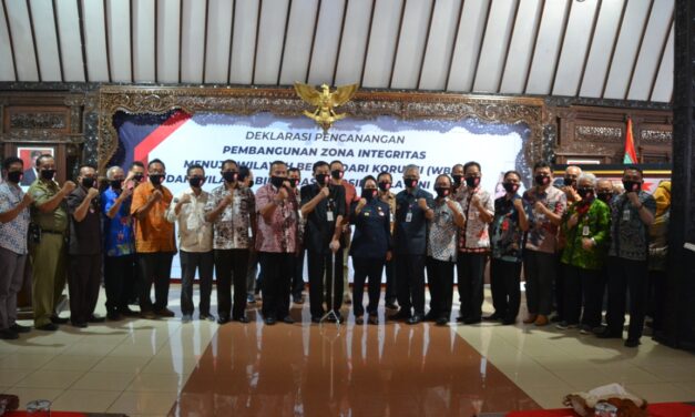 Berkomitmen Bebas Korupsi, Kepala OPD Tandatangani Pembangunan Zona Integritas