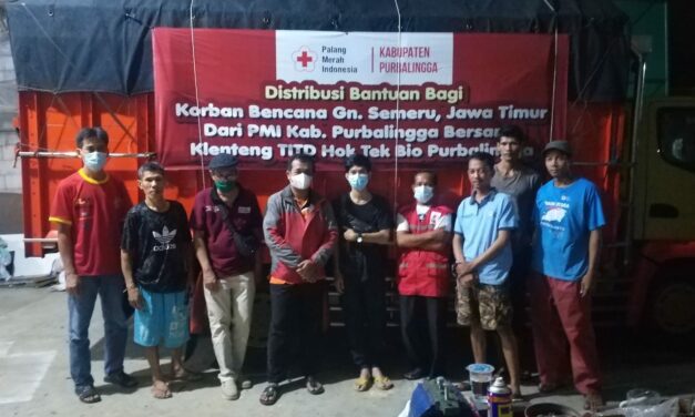 PMI Purbalingga Salurkan Bantuan untuk Korban Erupsi Gunung Semeru