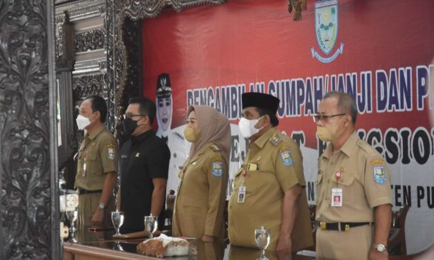126 ASN di Lingkungan Pemerintah Kabupaten Purbalingga Melaksanakan Sumpah Janji Pelantikan Jabatan Fungsional