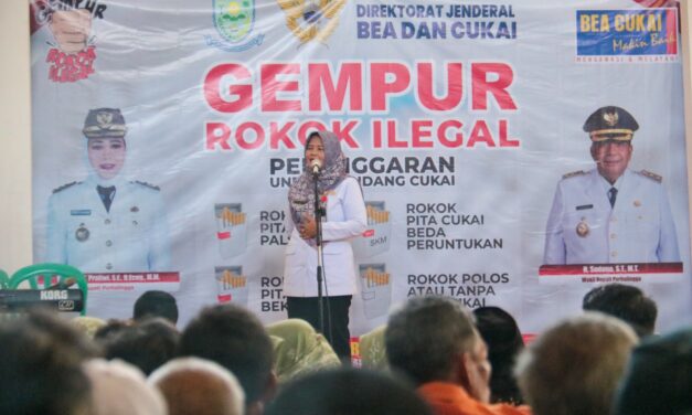 Sosialisasi Gempur Rokok Ilegal Dengan Kesenian Tradisional