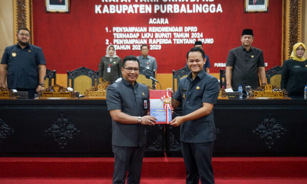 Bahas Arah Pembangunan : DPRD Kabupaten Purbalingga Sampaikan Rekomendasi LKPJ Bupati Tahun 2024, Bupati Sampaikan Raperda RPJMD 2025–2029