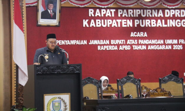 Pemkab Purbalingga Tegaskan Komitmen Pembangunan Lewat Jawaban atas Pandangan Umum Fraksi DPRD terhadap Raperda APBD 2026