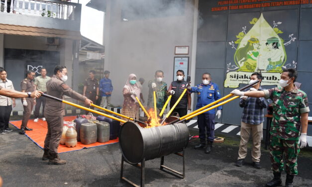 Ratusan Barang Bukti Dimusnahkan, Wujud Nyata Penegakan Hukum dan Perlindungan Masyarakat di Purbalingga