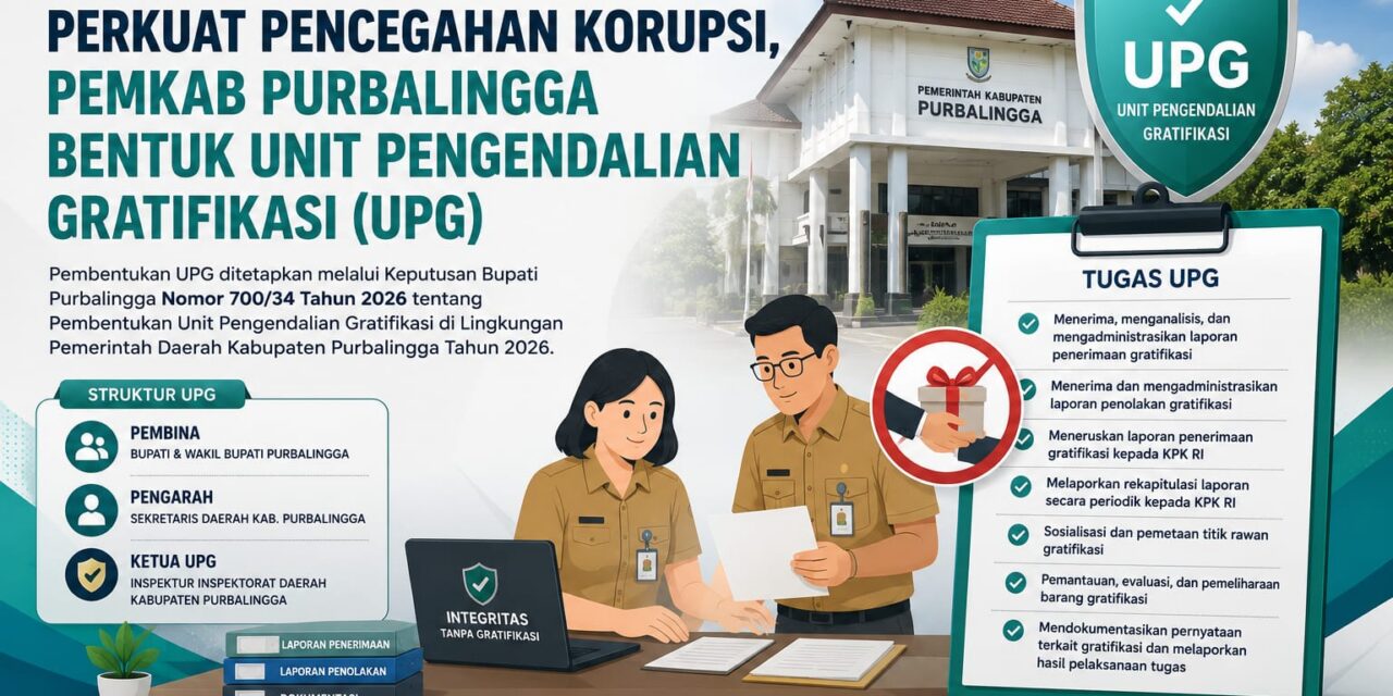 Perkuat Pencegahan Korupsi, Pemkab Purbalingga Bentuk Unit Pengendalian Gratifikasi