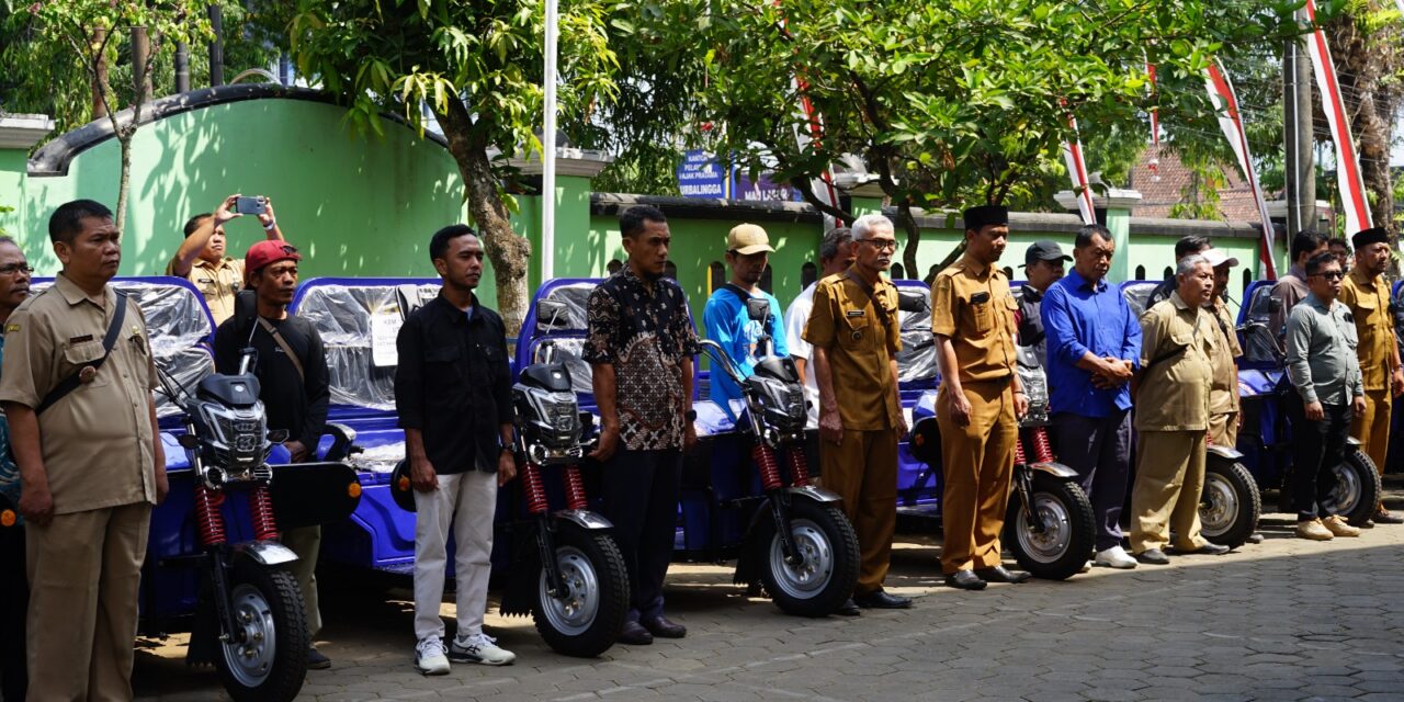 Pemkab Purbalingga Bantu Kendaraan Listrik, Pengelola Sampah Kedungmenjangan Tak Lagi Andalkan Gerobak