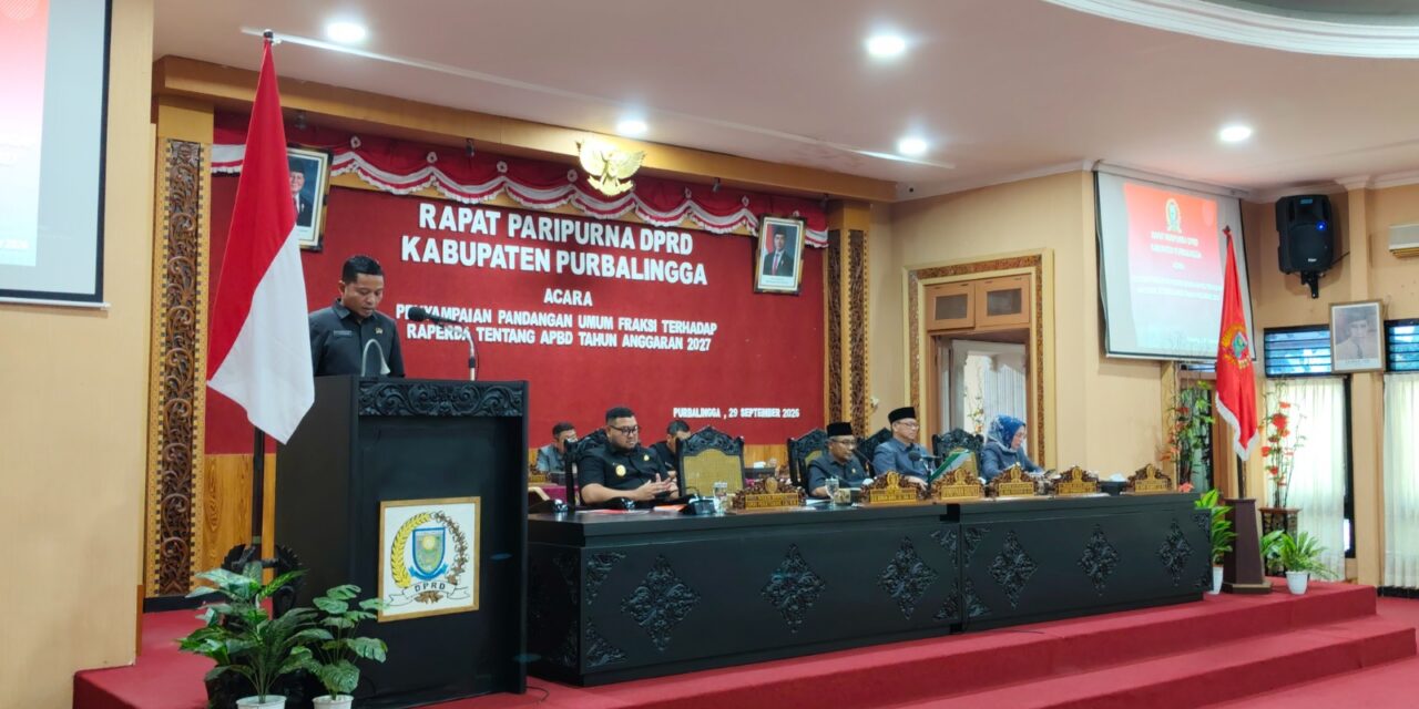 Fraksi DPRD Purbalingga Soroti Pemerataan Infrastruktur dan Layanan Dasar dalam RAPBD 2027